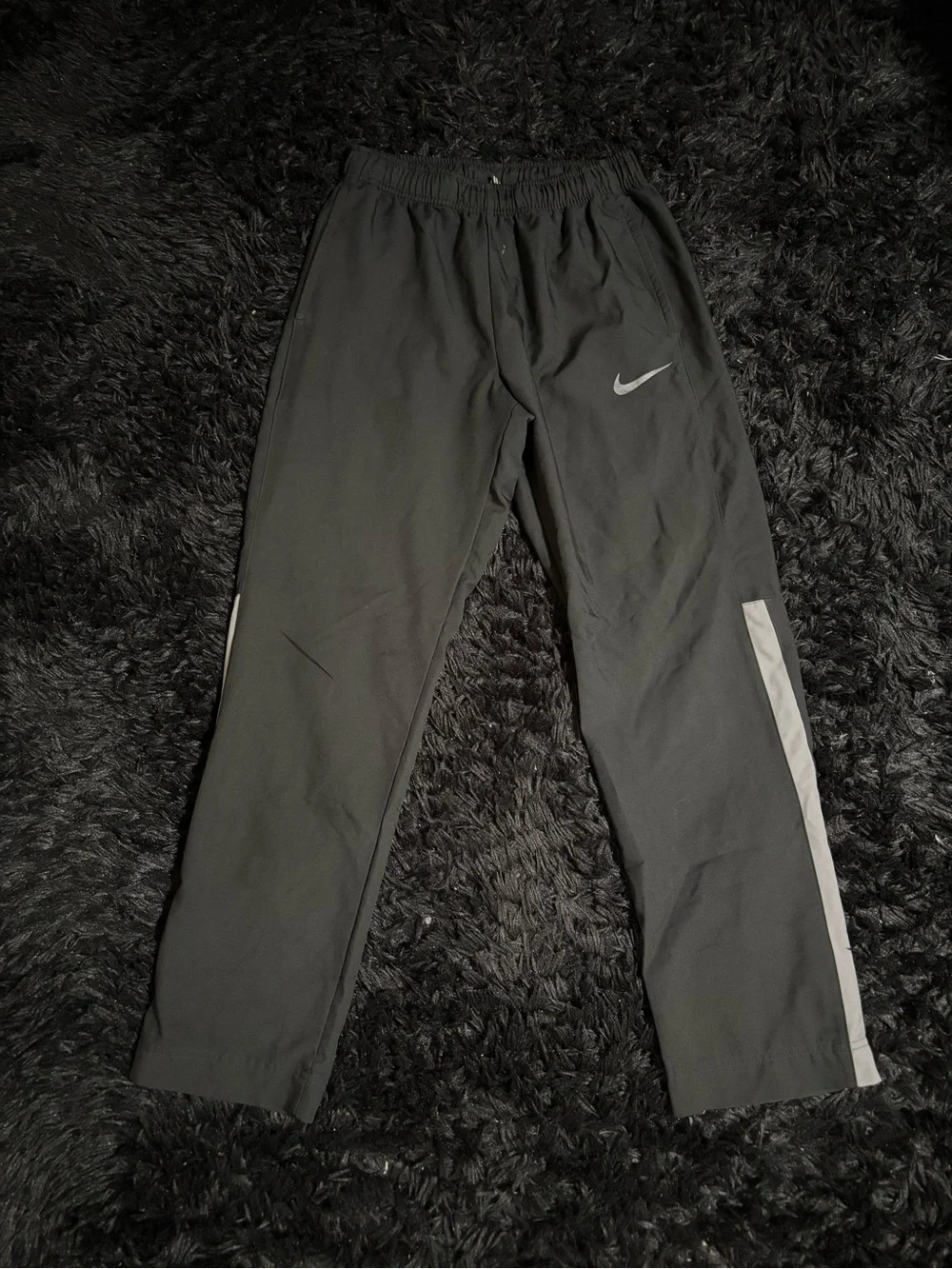Nike Black & Gray Soccer/Training Track Pants
